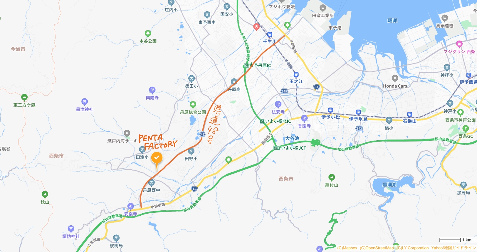 PENTA FACTORY アクセスマップ